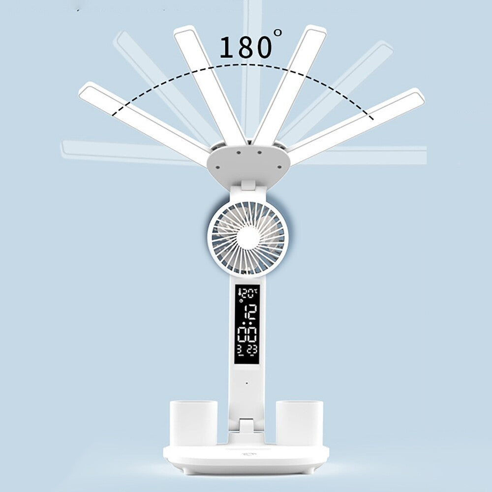 Lampe de bureau LED pour enfants avec ventilateur