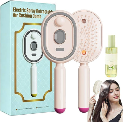 Electric spray retractable air cushion comb //دج3600